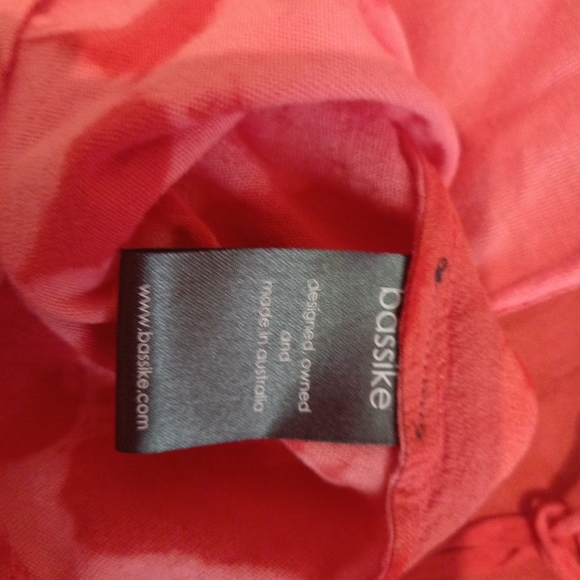 Bassike Tye dye silk top in Tangerine orange Size S - Picture 6 of 11